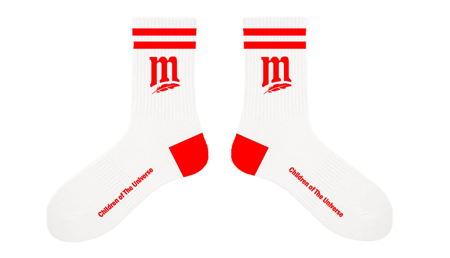 Children of The Universe 'Hall Of Fame' Red Socks